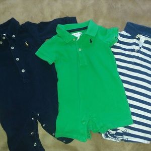 Set of 3 Ralph Lauren rompers